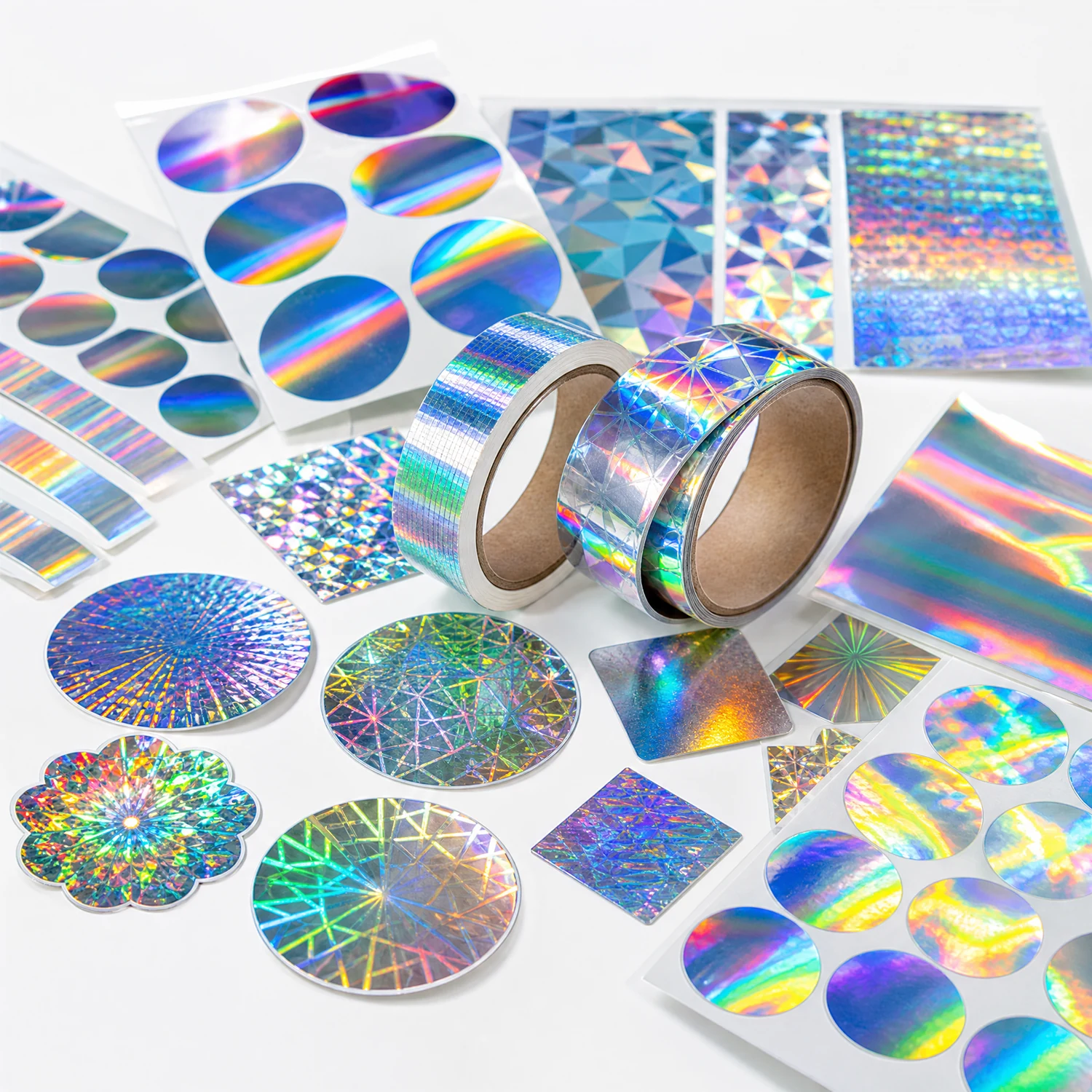 Özel holografik çıkartma örnek görseli