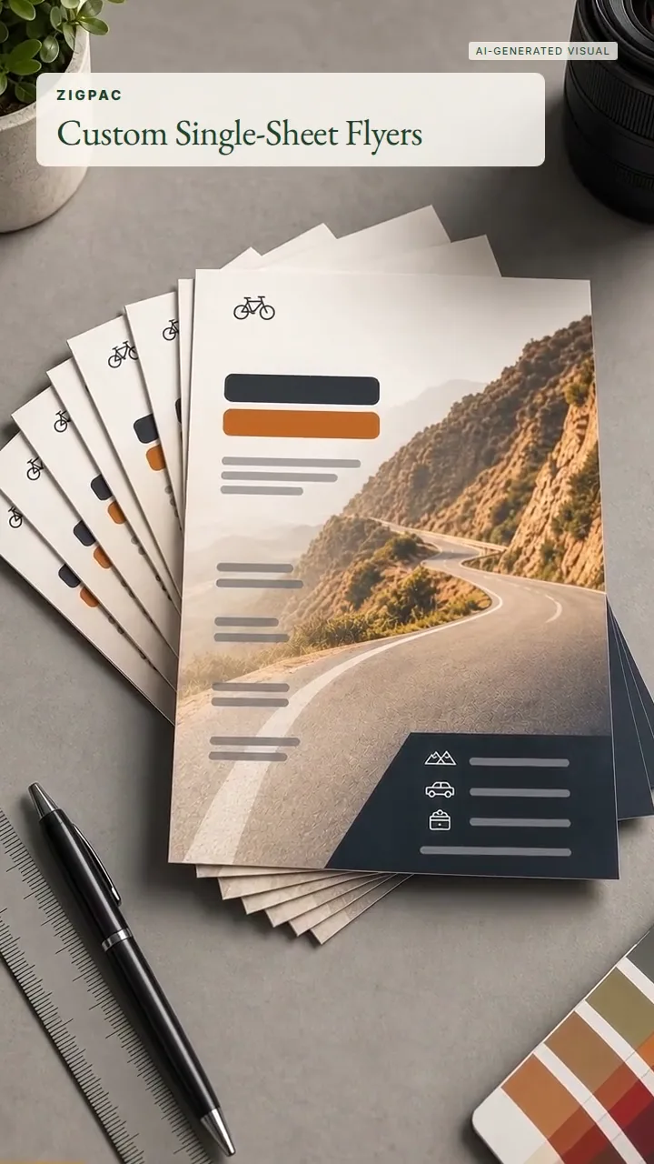 Tek Yapraklı Promosyon El İlanları için Özel Baskı: Kısa Video