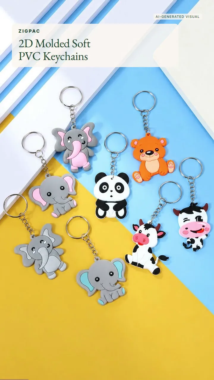 2D Kalıplı Yumuşak PVC Özel Kauçuk Anahtarlıklar: Kısa Video