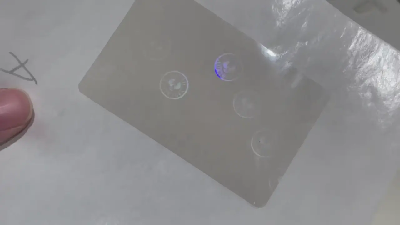 Güney Avustralya sürücü belgesi için şeffaf hologram kaplama | SA kimlik kartları için güvenlik hologram filmi: Video Rehberi