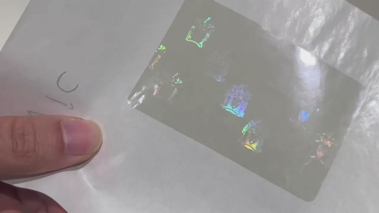 Victoria sürücü belgesi için şeffaf hologram kaplama | VIC kimlik kartları için güvenlik hologram filmi: Video Rehberi