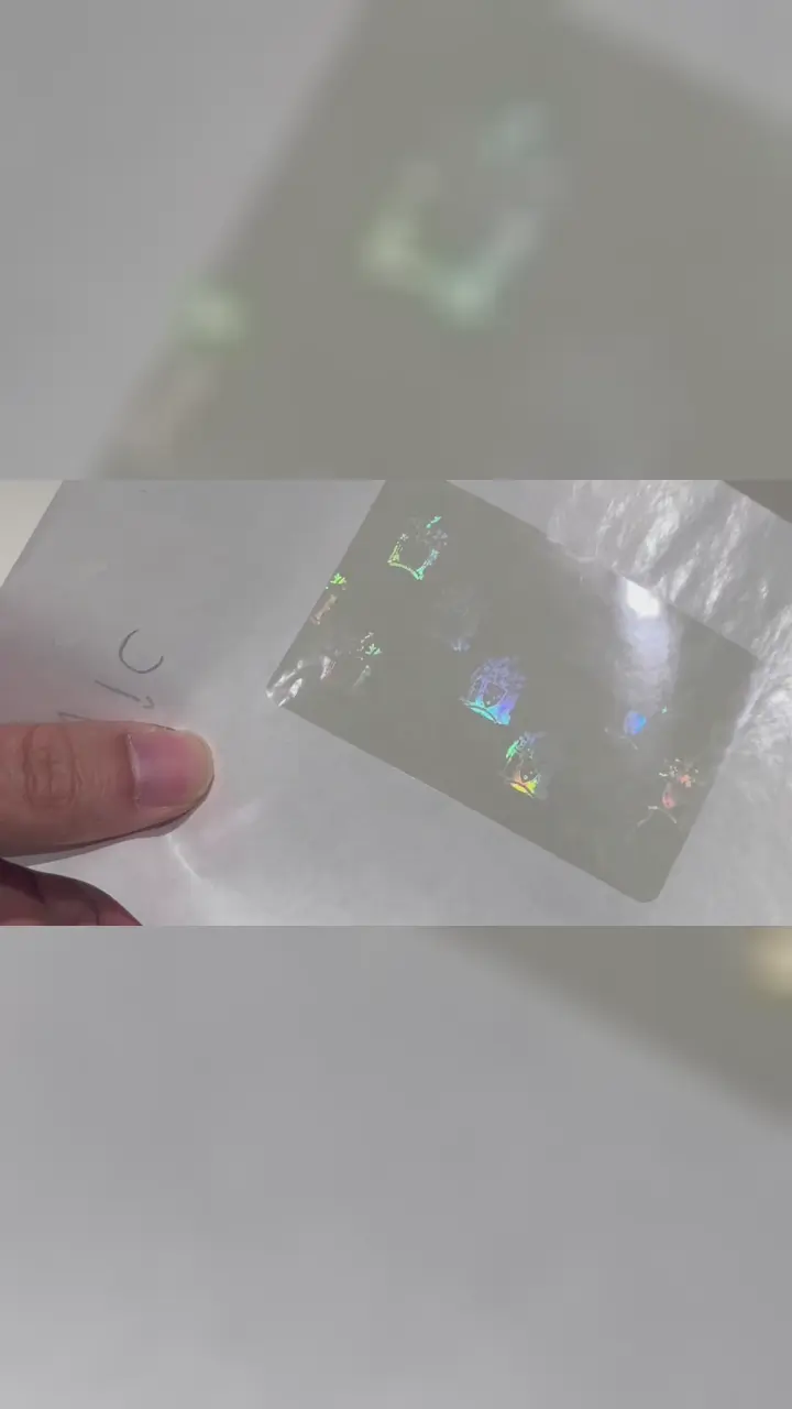Victoria sürücü belgesi için şeffaf hologram kaplama | VIC kimlik kartları için güvenlik hologram filmi: Kısa Video