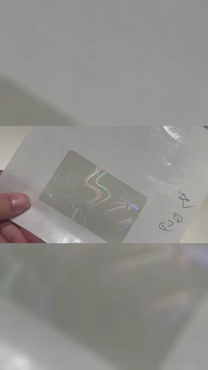 Queensland sürücü belgesi için şeffaf hologram kaplama | QLD kimlik kartları için güvenlik hologram filmi: Kısa Video